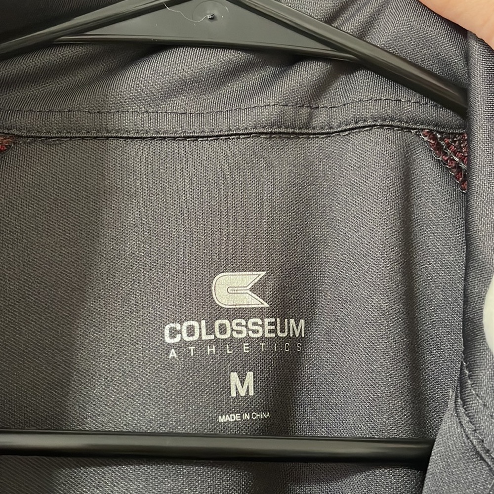 Colosseum Athletics Virginia Tech Grey Maroon Quarter Zip Size Medium - Picture 8 of 11